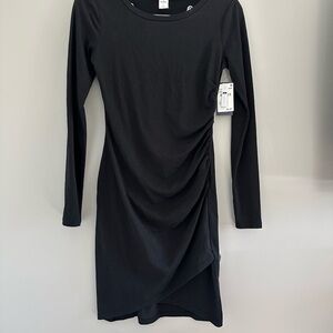 Elegant Black Long Sleeve Dress